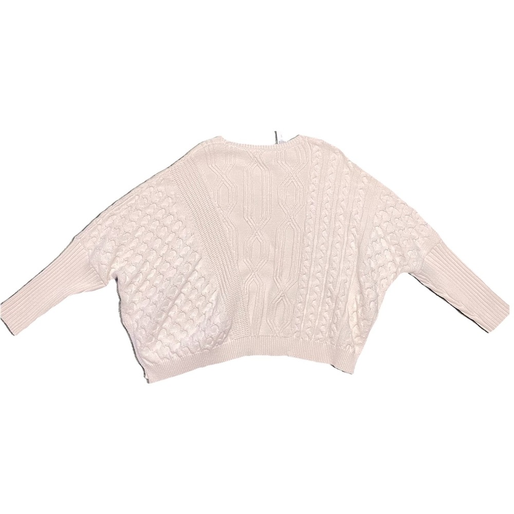 Anthropologie Maeve Oversized Cable Sweater Size XL Preppy Fisherman Academia - Picture 5 of 16